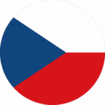 chech republic flag round