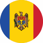 Moldova flag round