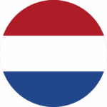 netherlands flag rounded